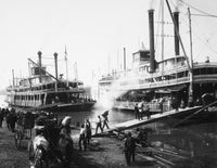 Steamboat Landing, 1906 Fine Art Print by Granger Collection
