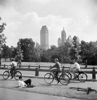 Bicycles in Central Park, 1942 Fine Art Print by Marjory Collins
