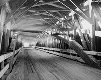 Structure of the Cornish-Windsor Covered Bridge Poster Print