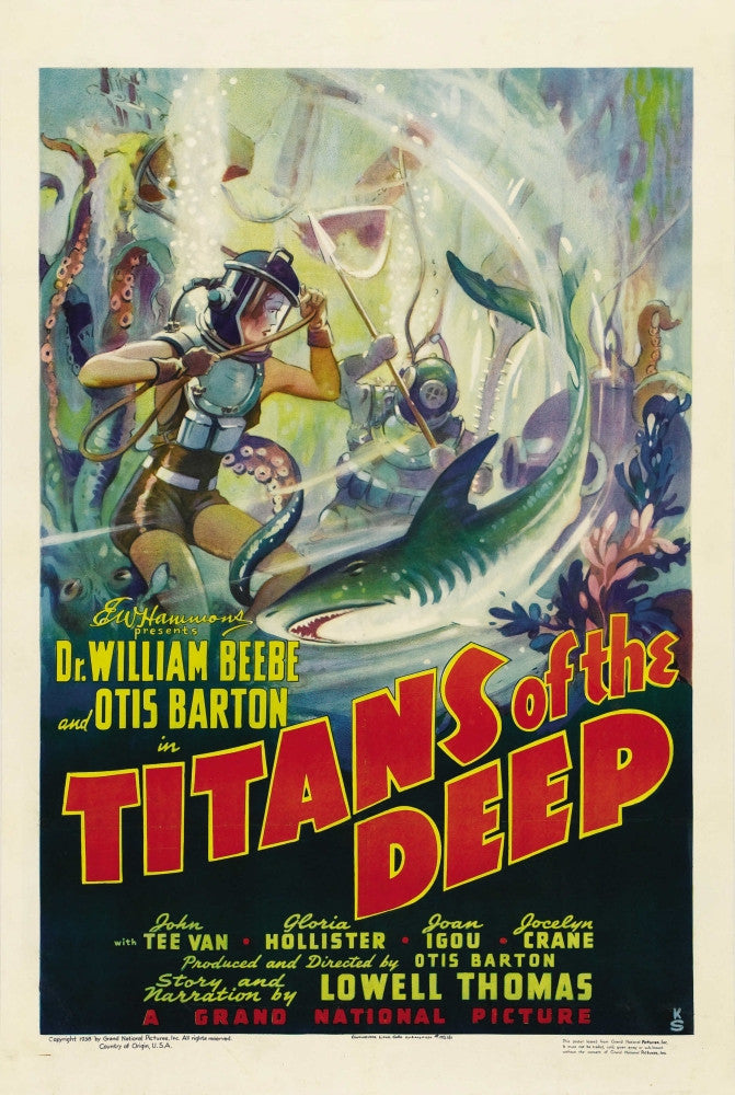 Titans of the Deep Movie Poster Art Print - 1938 Classic