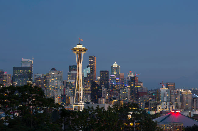 Seattle Space Needle Fine Art Print by Jamie & Judy Wild - 24x18