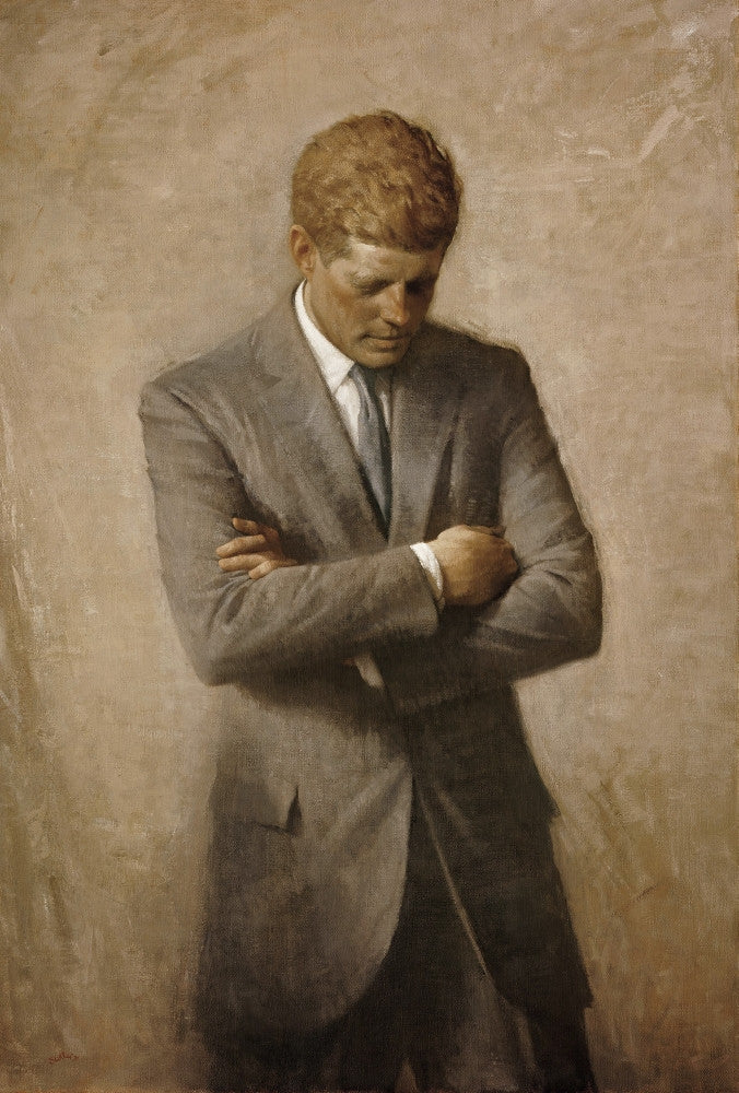 Portrait of President John F. Kennedy Fine Art Print by John Parrot