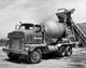 Cement Being Poured into a Cement Truck Poster Print