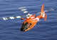 Coast Guard HH-65A Dolphin Helicopter in Flight Fine Art Print by Stocktrek Images