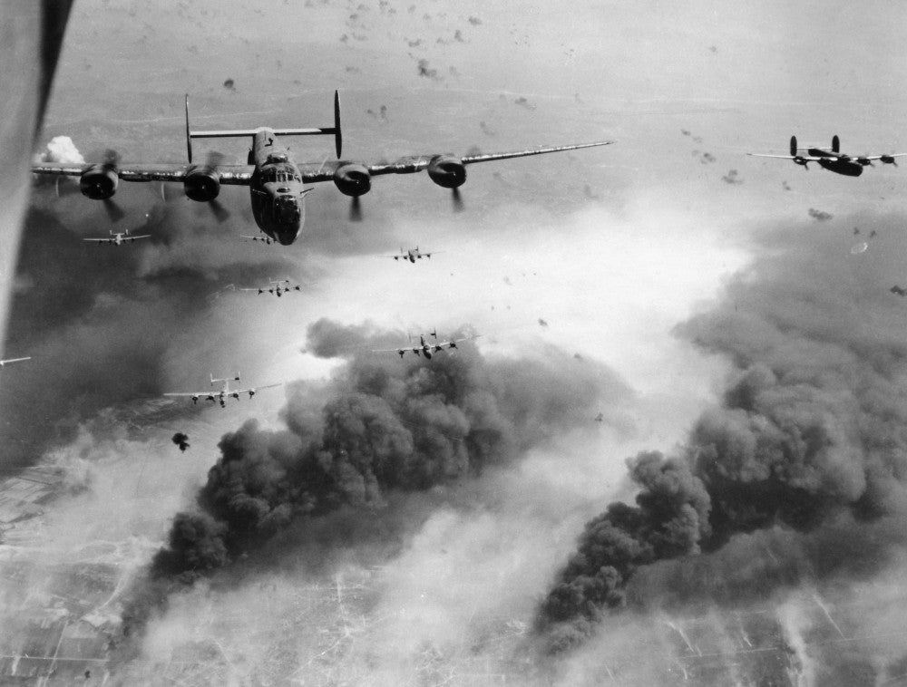Consolidated B-24 Bombers Fine Art Print - Historic WWII Aviation