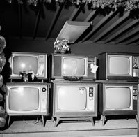 Old Fashioned Television Sets Fine Art Print - Vintage Decor