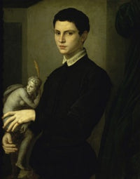 Portrait of a Sculptor Fine Art Print by Agnolo Bronzino