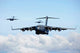 US Air Force C-17 Globemaster in Flight Fine Art Print by Stocktrek Images