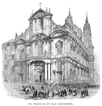 Prague St. Nicholas Church 19th Century Line Engraving Poster Print by Granger Collection