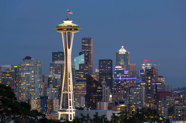 Seattle Space Needle Fine Art Print by Jamie & Judy Wild - 24x18