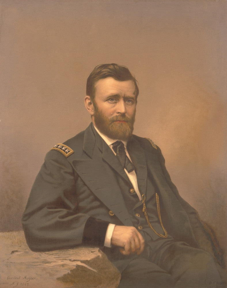 Circa 1867 Painting of Ulysses S. Grant Fine Art Print by Stocktrek Images