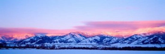 Bridger Mountains Sunset Photo Print by Panoramic Images (37x12)