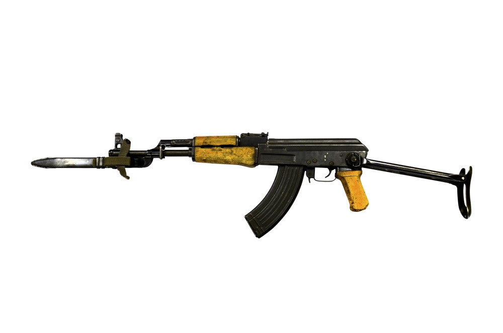 Russian AK-47 Assault Rifle Poster Print with Bayonet