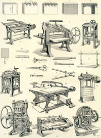 18th and 19th Century Book Binding Tools Fine Art Print by Ken Welsh