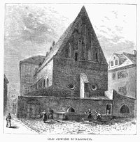 Prague Synagogue 19th Century Fine Art Print by Granger Collection