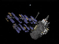 Asteroid Mining Outpost Fine Art Print - Available in Multiple Sizes