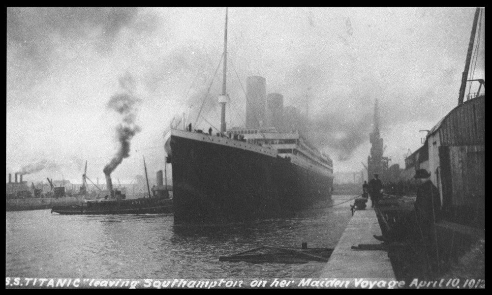 RMS Titanic Leaving Southampton on Her Maiden Voyage Fine Art Print