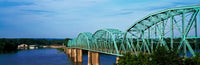 Stunning View of Bridge Over Mississippi River Poster Print - Pike County, Missouri
