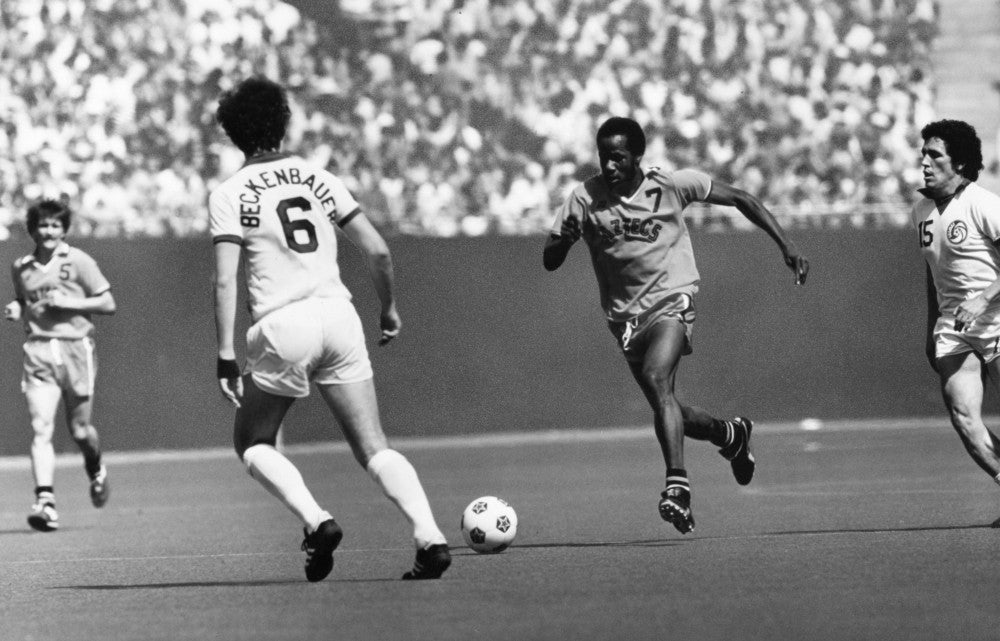 Soccer Match C1977 Poster Print - L.A. Aztecs vs. New York Cosmos