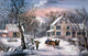 Homestead Winter Fine Art Print by Currier & Ives - Granger Collection