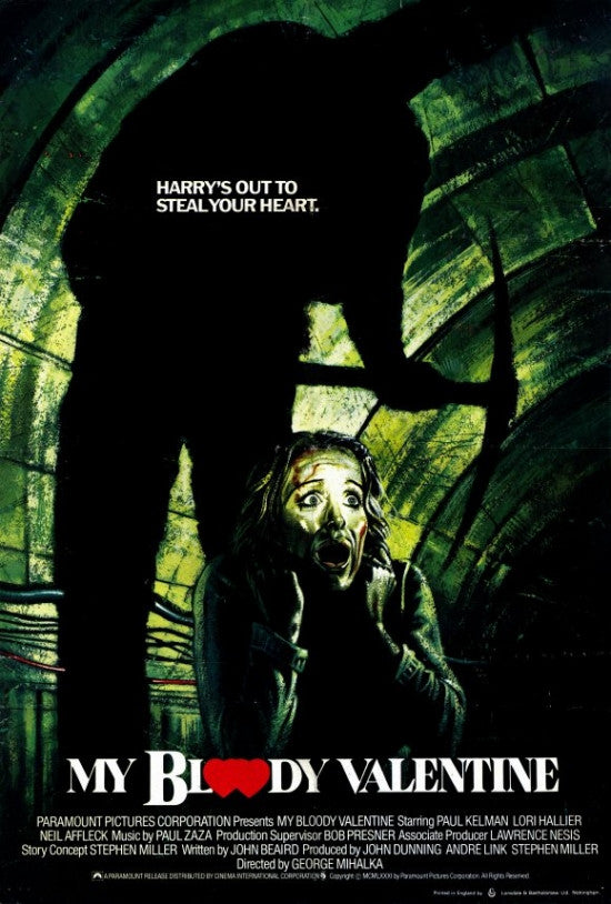 My Bloody Valentine Movie Poster Print - 27x40 | Posterazzi