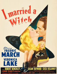 I Married A Witch Movie Poster Print - 1942 Window Card
