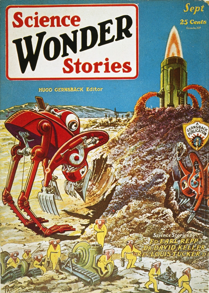 Sci-Fi Magazine Cover Fine Art Print by Frank R. Paul - 1929