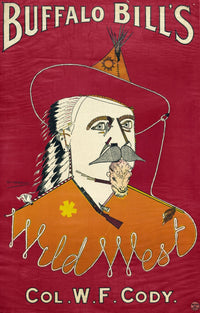 Buffalo Bill Wild West Show Lithograph Poster - Fine Art Print