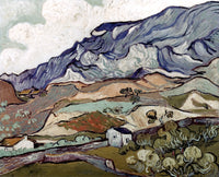 Van Gogh Mountainous Landscape Art Print – 1890 Canvas by Granger Collection