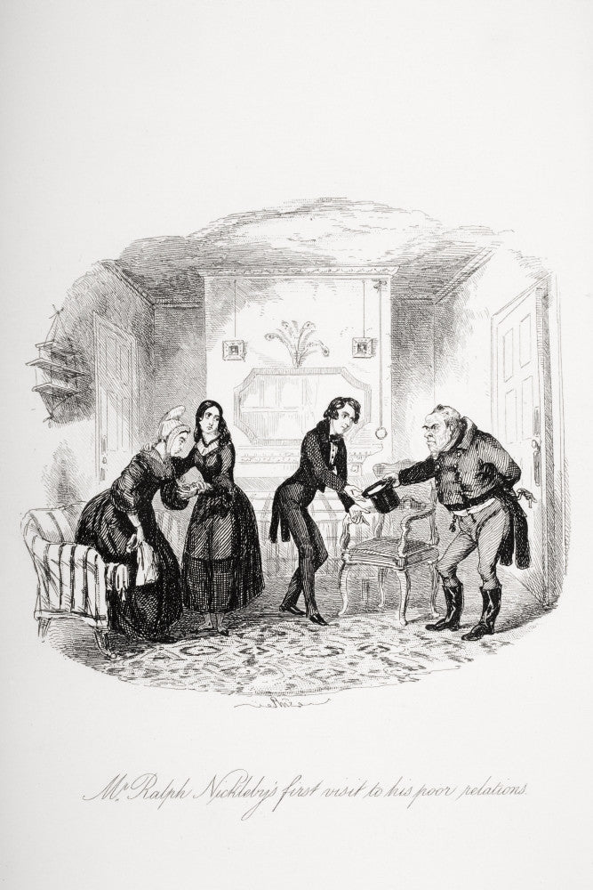 Mr. Ralph Nickleby's First Visit Fine Art Print by H.K. Browne