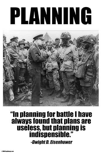 Eisenhower Quote Fine Art Print by Wilbur Pierce