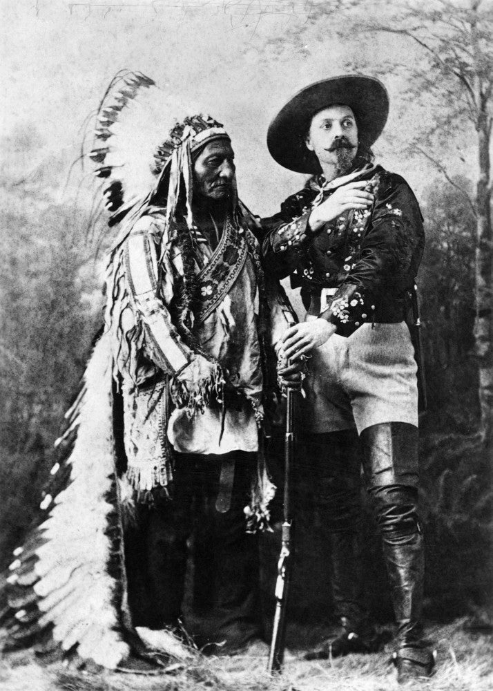 Sitting Bull and Buffalo Bill Poster Print - Photographed in 1885