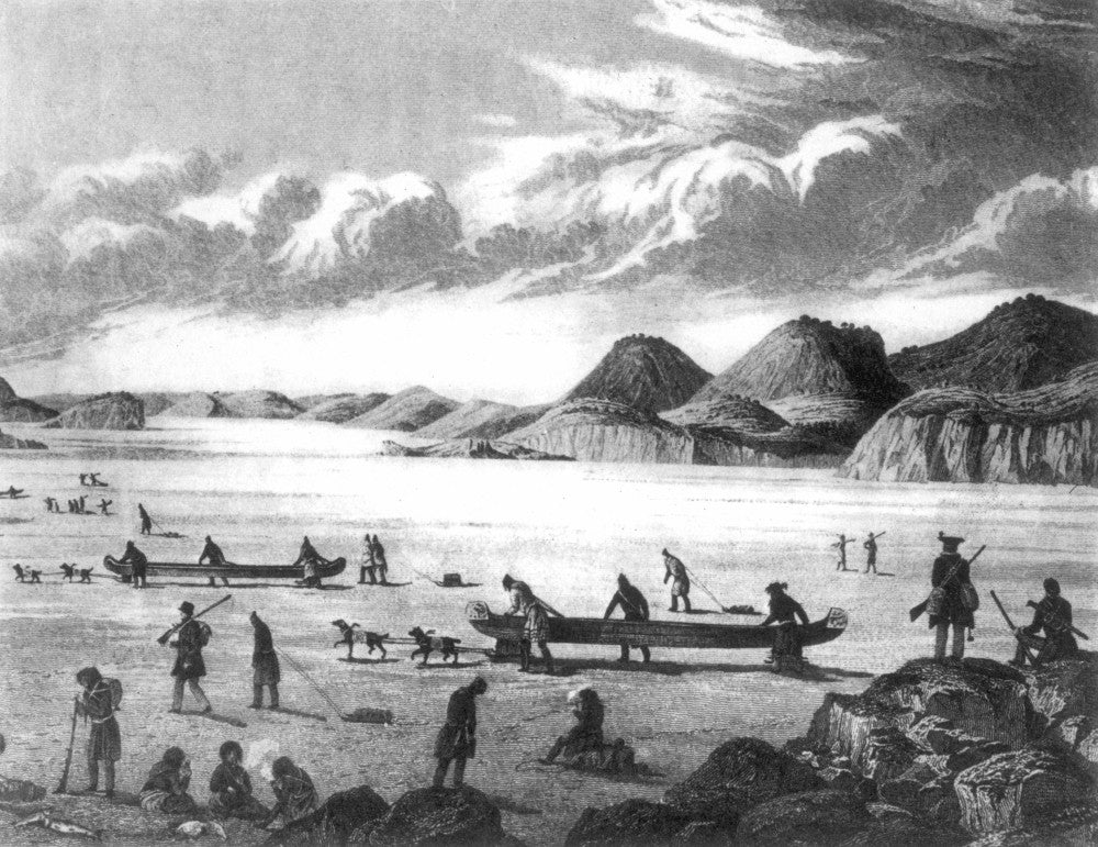 John Franklin Expedition Engraved Plate Fine Art Print - Granger Collection