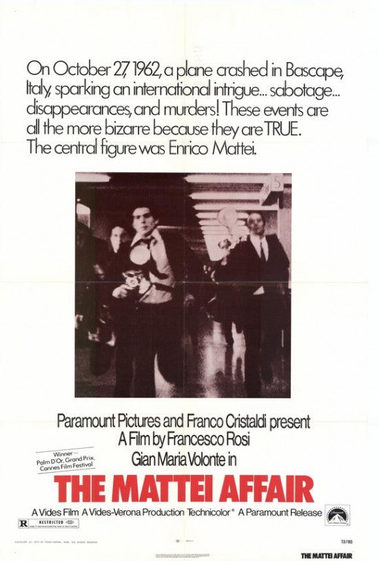 The Mattei Affair Movie Poster Print (27x40) - Quality Wall Art