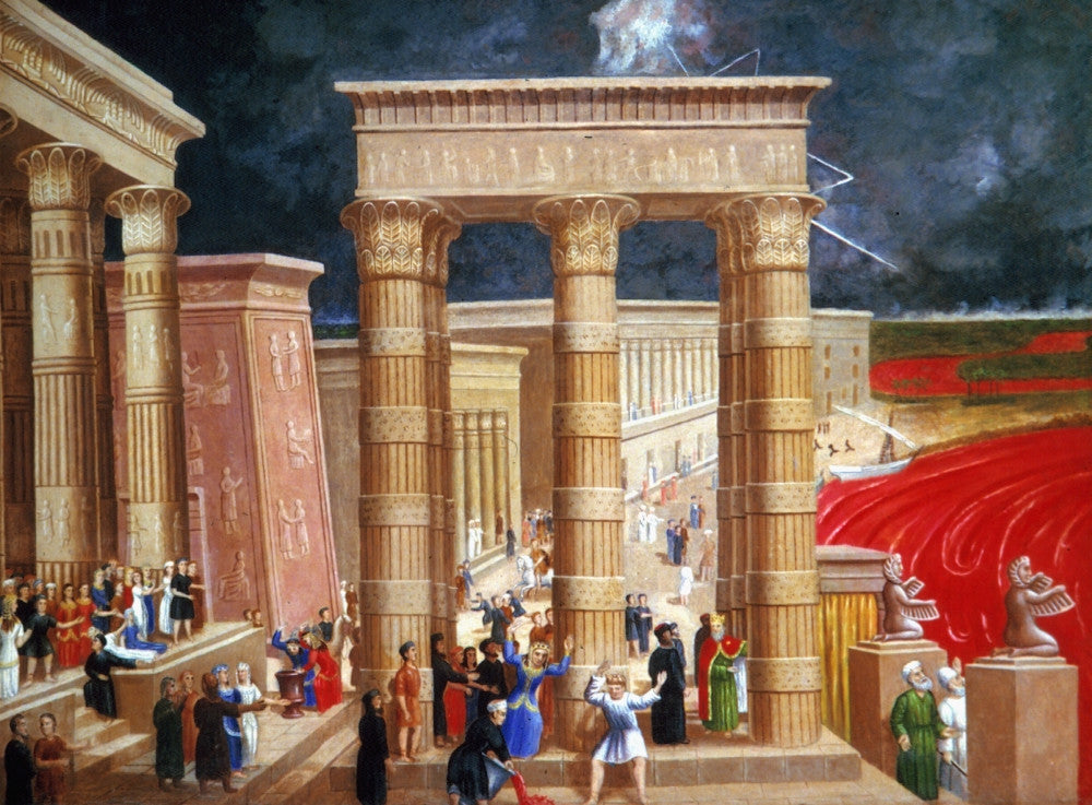 He Turned Their Waters Into Blood Fine Art Print by Erastus Salisbury Field