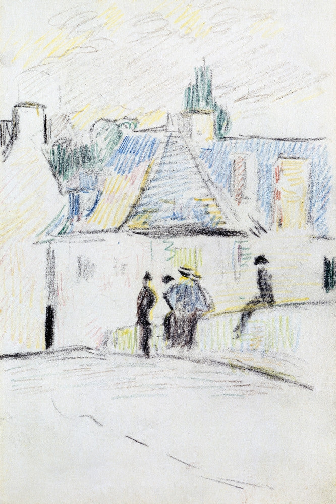 Gauguin: The Bridge at Pont-Aven Fine Art Print by Granger Collection