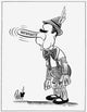 Watergate Scandal Cartoon Print Featuring Richard Nixon as Pinocchio by John Pierotti