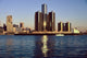 Skyscrapers by the Water in Detroit Fine Art Print by Panoramic Images