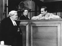 Witness For The Prosecution Photo Print Featuring Charles Laughton and Tyrone Power (1957)