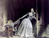 The Stolen Kiss Fine Art Print by Jean Honore Fragonard