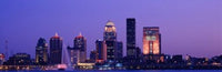 Night Skyline Louisville KY Photo Print by Panoramic Images - 37x12
