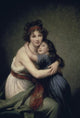 Madame Vigee-LeBrun and Her Daughter Fine Art Print - Musee du Louvre