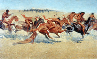 Indian Warfare Fine Art Print by Frederic Remington - 1908