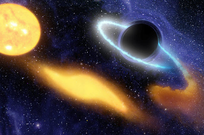 Supermassive Black Hole Fine Art Print by Stocktrek Images