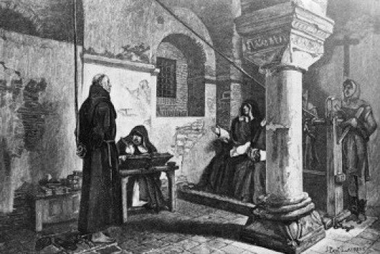The Spanish Inquisition - Torture Techniques Fine Art Print by Jean Paul Laurens