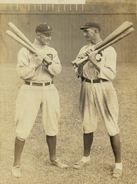 Ty Cobb and Joe Jackson Vintage Baseball Poster Print