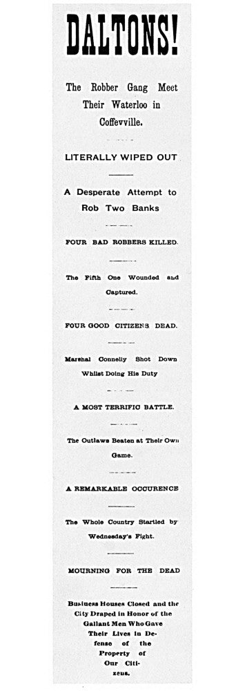 Dalton Brothers Historical Poster Print - Granger Collection