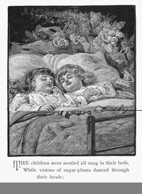 Night Before Christmas Fine Art Print - 1883 Illustration