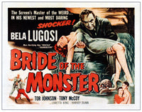 Bride of the Monster Movie Poster Print featuring Bela Lugosi & Tor Johnson