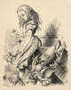Giant Alice Upsets The Jury Box Art Print by John Tenniel